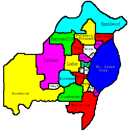 St Louis City District Map St. Louis County/City School District Profiles